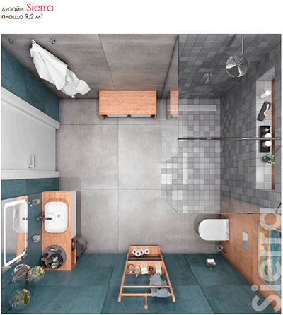 дизайна ванной комнаты Volle