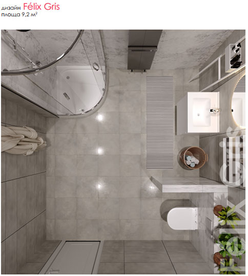 дизайна ванной комнаты