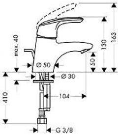 смеситель для раковины Hansgrohe Avista 27023000 смеситель для раковины Hansgrohe Avista 27023000