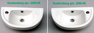 Gustavsberg Nordic 2450 раковина маленькая Gustavsberg Nordic 2450 раковина маленькая