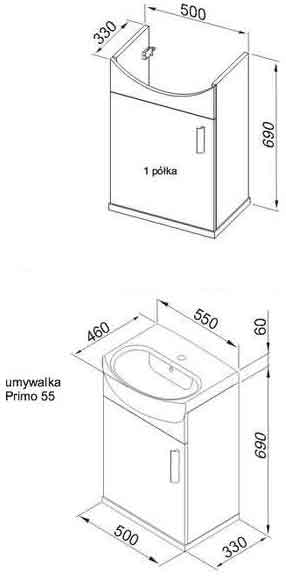 мебель Aquaform Amila II 0401-161604 мебель Aquaform Amila II 0401-161604