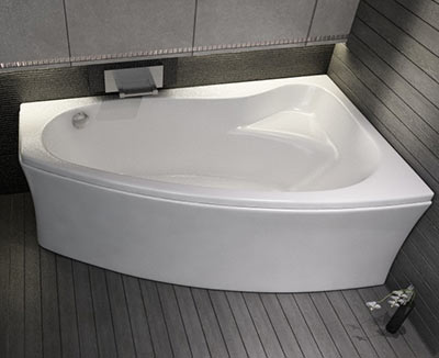 ванна ассиметричная Cersanit Sicilia 170 см