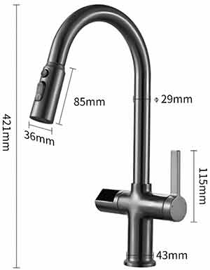 смеситель для кухни с индикатором температуры смеситель для кухни с индикатором температуры